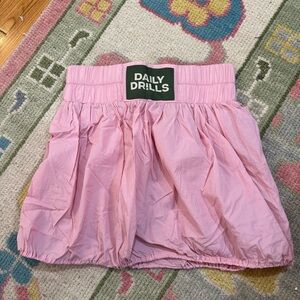 Daily Drills Pink Bubble Skort